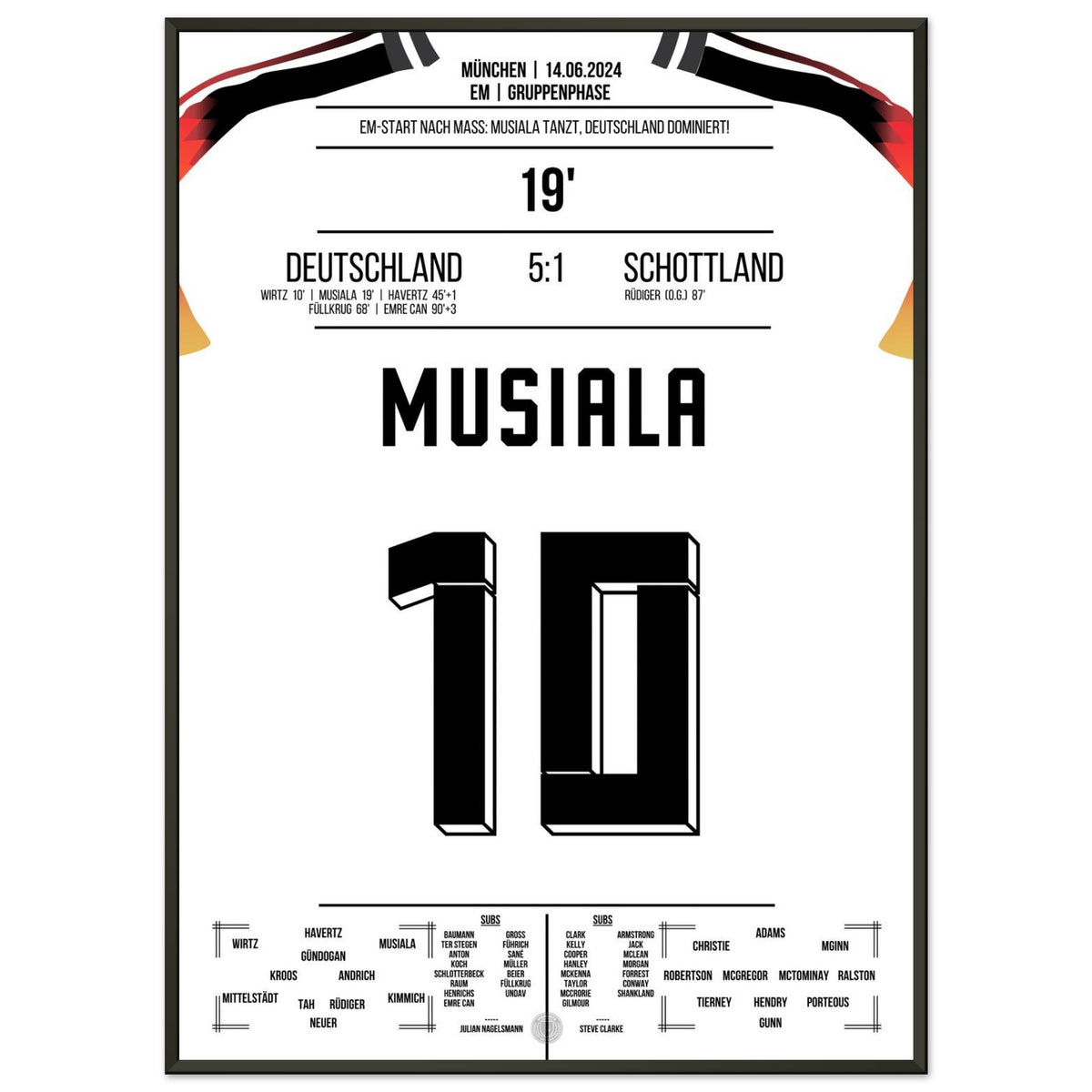Musiala's Goal in Germany's Biggest EM Win in History