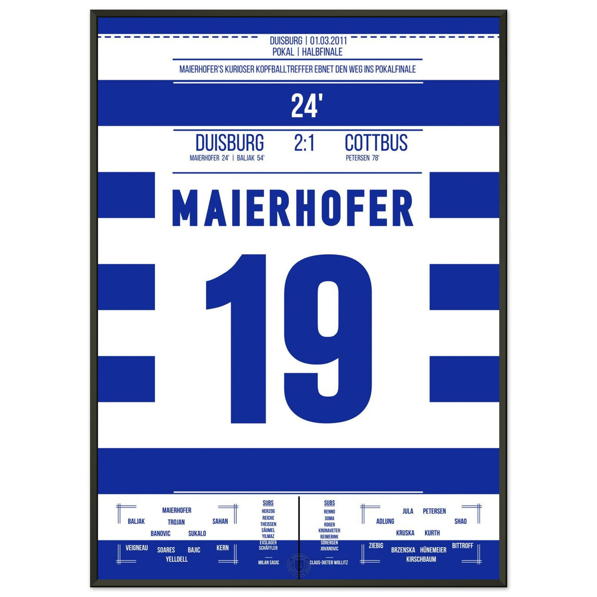 Maierhofer's Curious Goal Secures Cup Final Place in 2011
