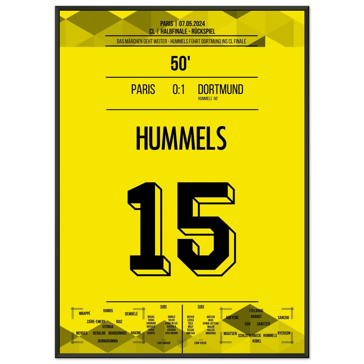 The fairytale continues! Hummels heads Dortmund into the CL final