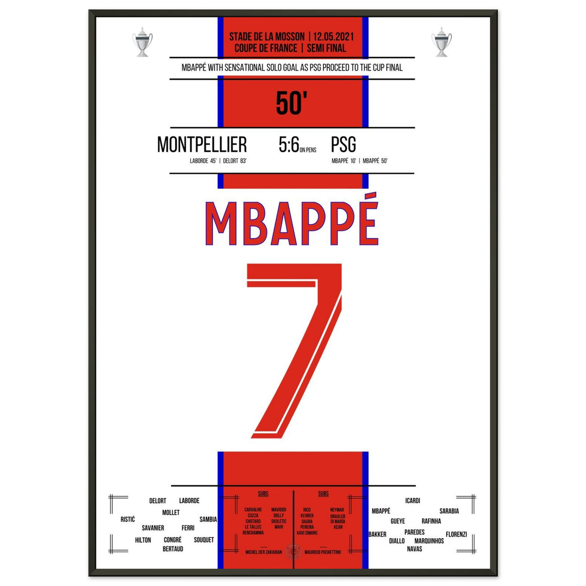 Mbappé's solo goal against Montpellier in the Cup semi-final