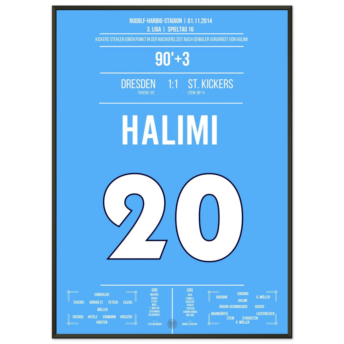 Halimi's Genius Moment in Stoppage Time in Dresden 2014