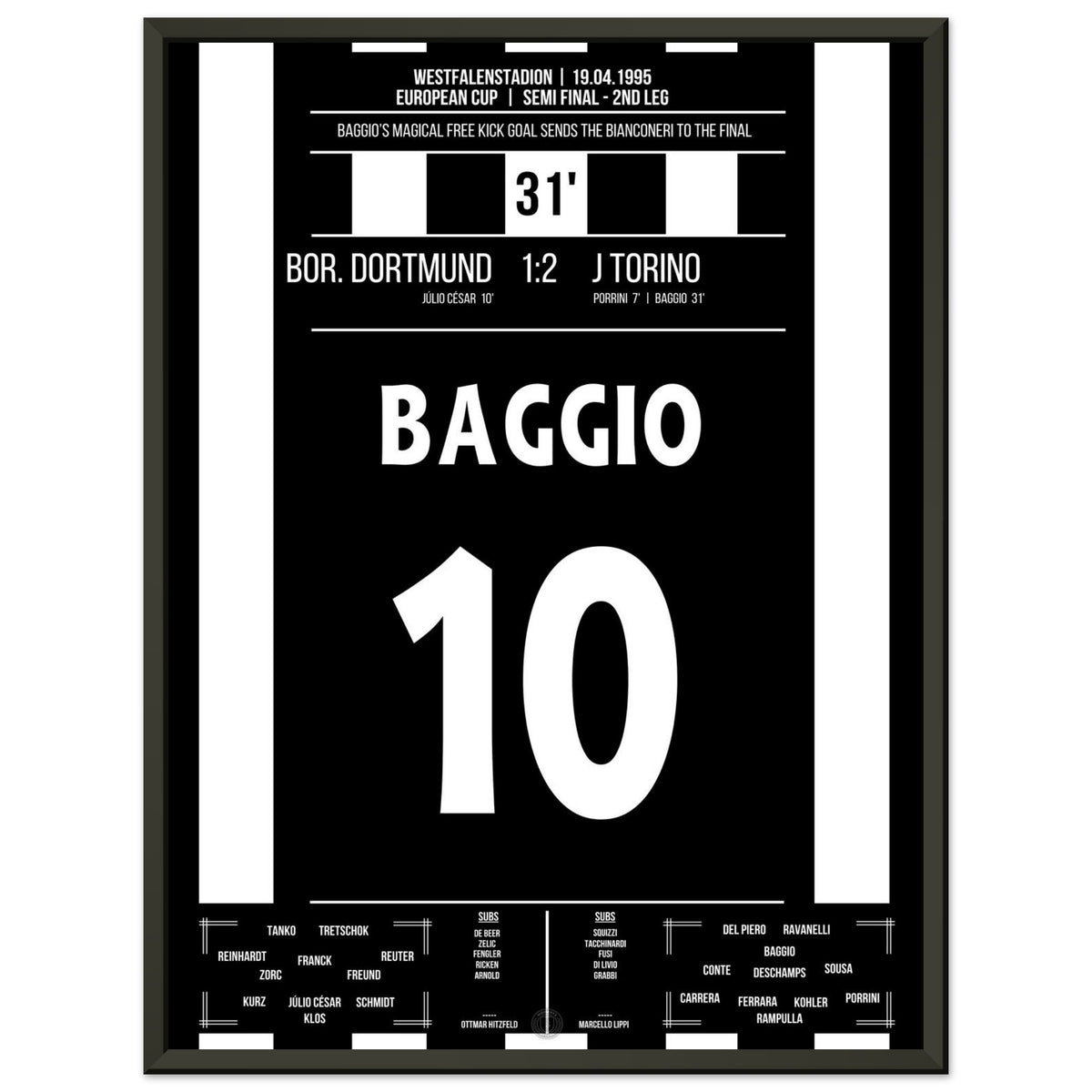 Baggio's Magical Free-Kick to Reach the Final