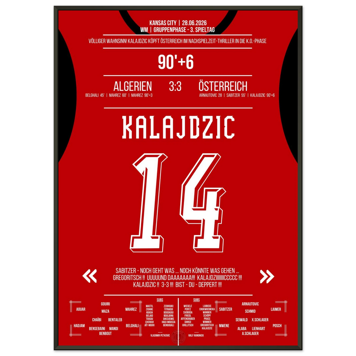 Pure drama! Kalajdzic heads Austria into the final second. K.o. Round of the World Cup