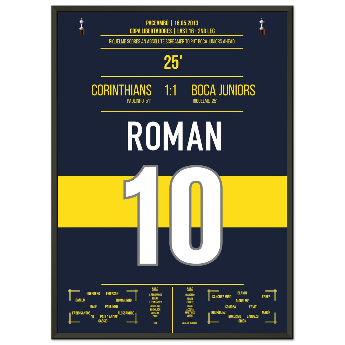 Riquelme's wonder goal in the Copa Libertadores in 2013