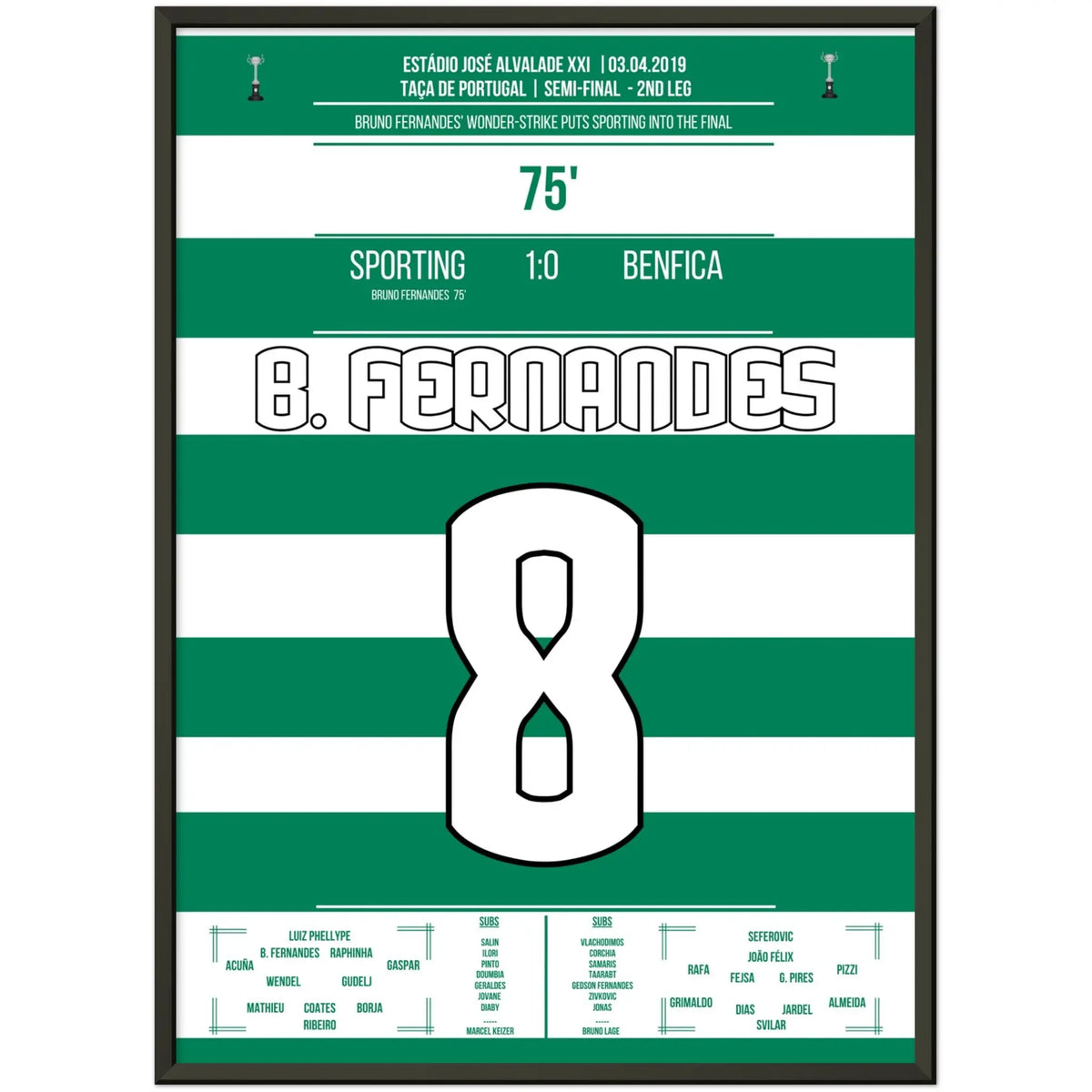 Bruno Fernandes Fires Sporting into the 2019 Cup Final in the Derby
