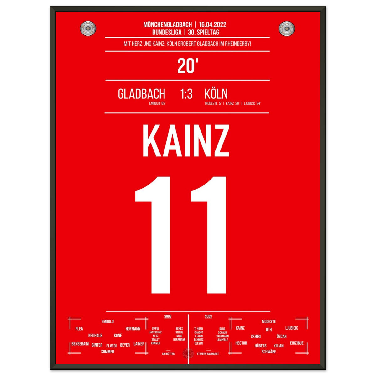Köln's Derby Win in Mönchengladbach, Bundesliga Season 2021/22