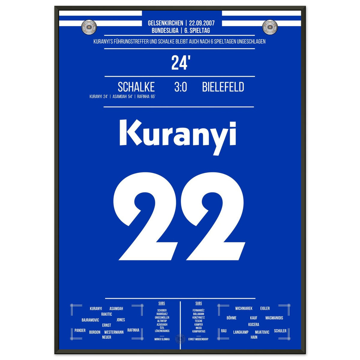 Kuranyi's opener in 3-0 win against Bielefeld 2007