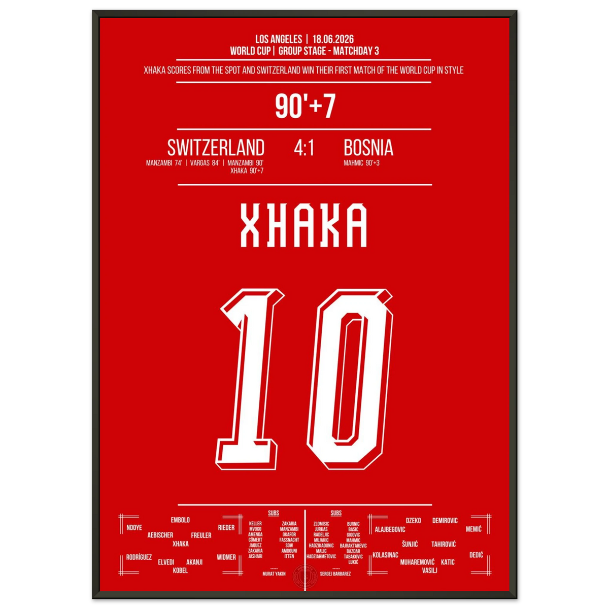 Xhaka Puts the Crowning Touch on the First WM Win