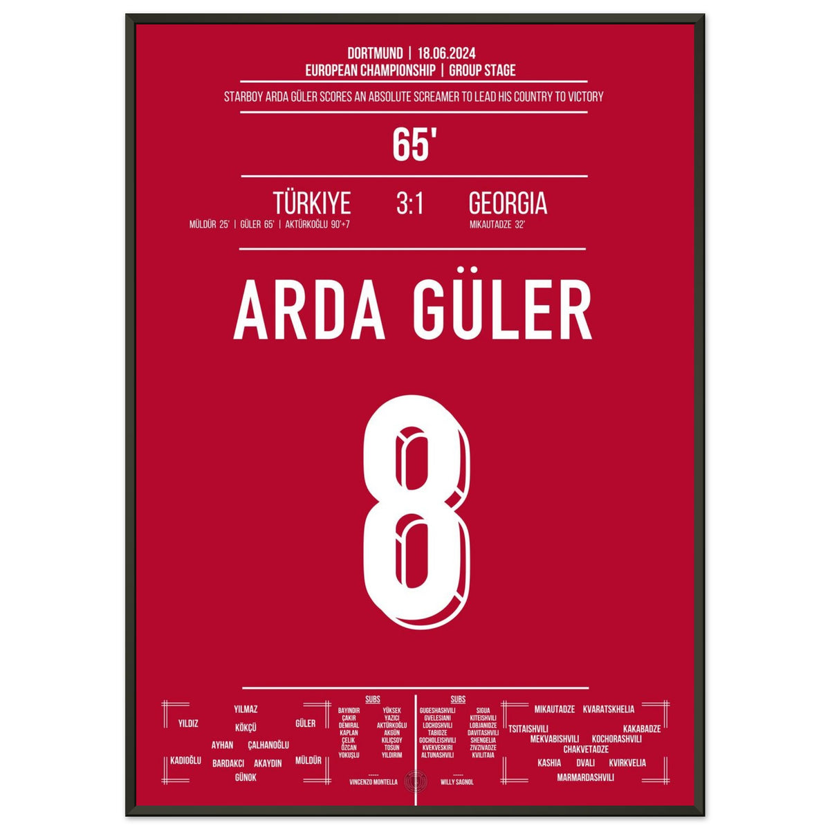 Arda Güler fires his homeland to victory against Georgia with a wonder goal