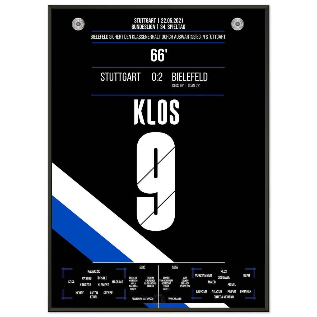 Bielefeld fight for survival on the final matchday in Stuttgart in 2021