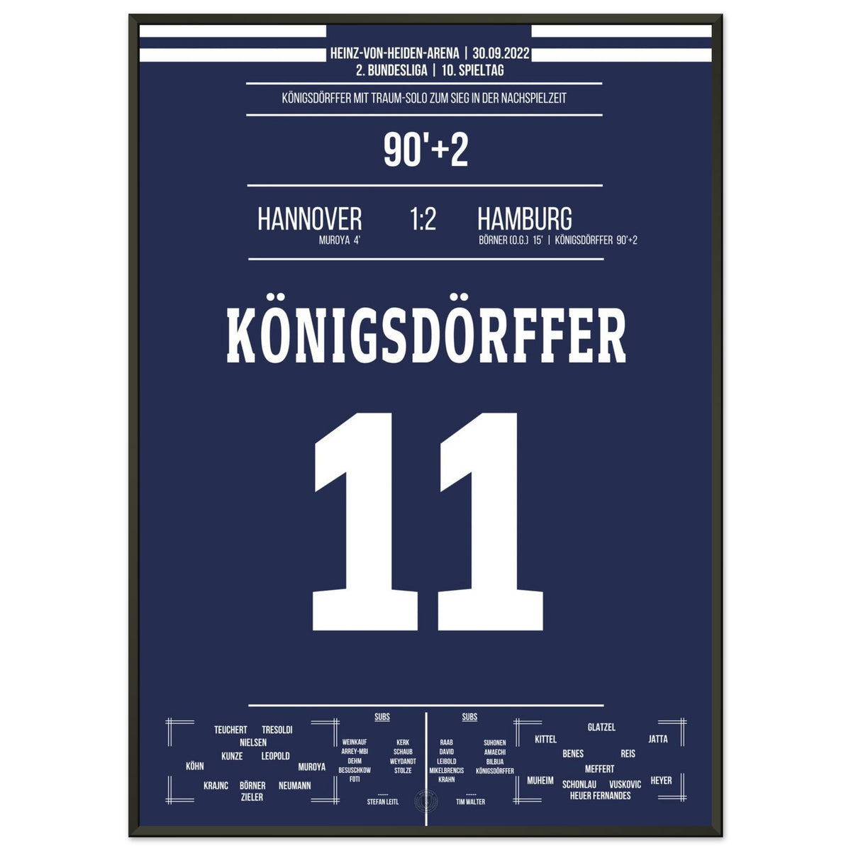 Königsdörffer's World-Class Solo Run to the Winning Goal in Hannover