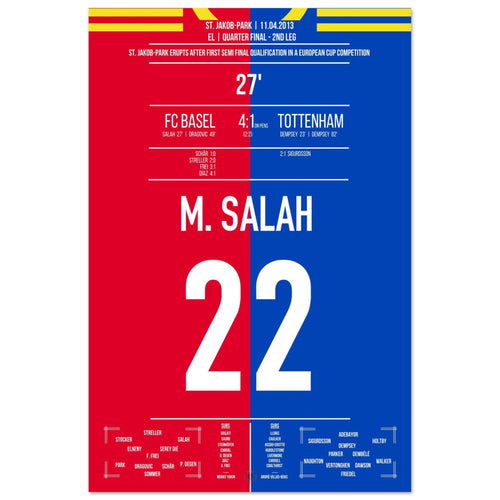 Salah's goal in Basel's greatest European Cup triumph in club history