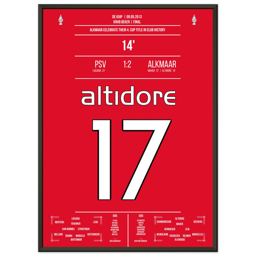 Alkmaar wins the cup for the fourth time in the club's history.
