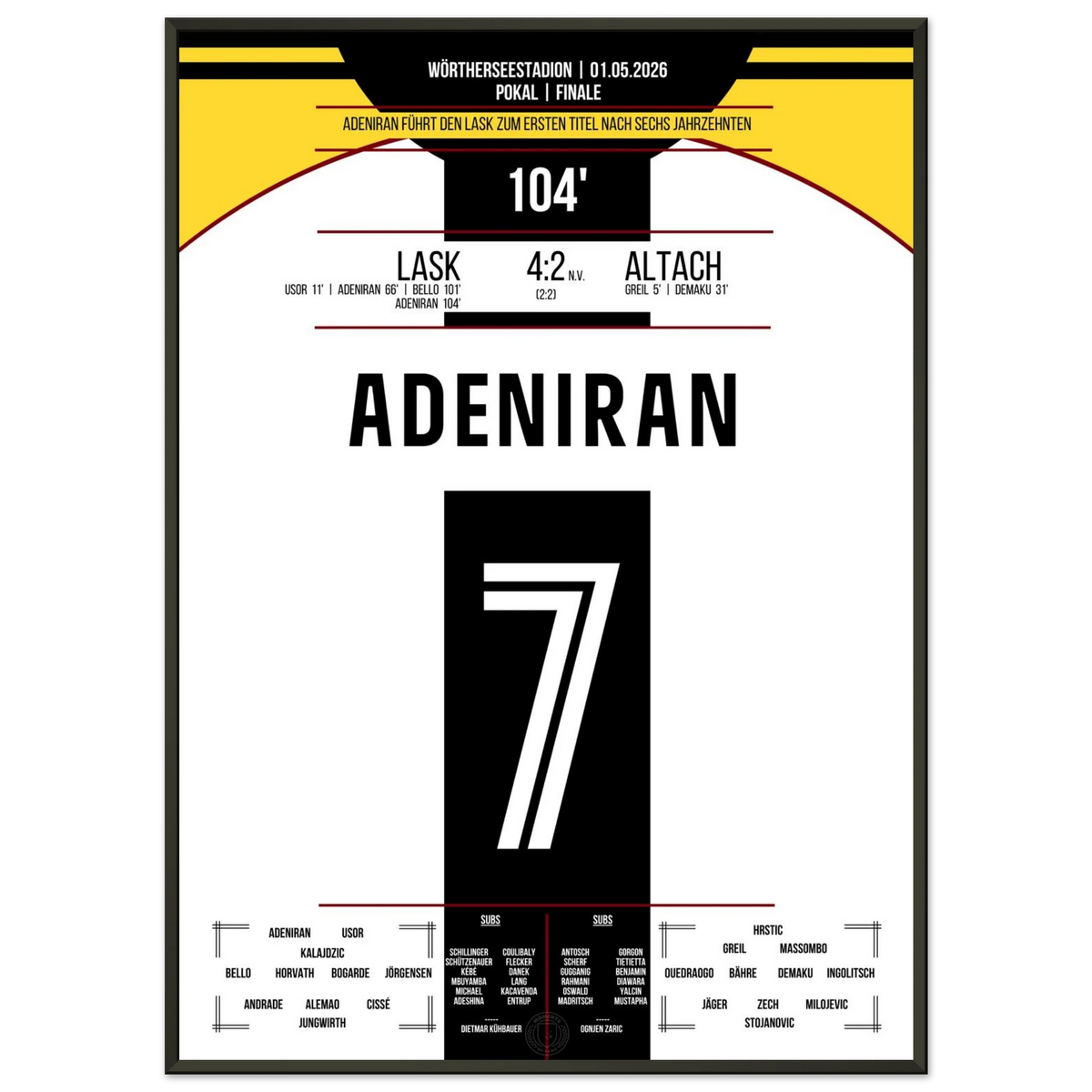 First title in 61 years! Adeniran scores twice to win the cup