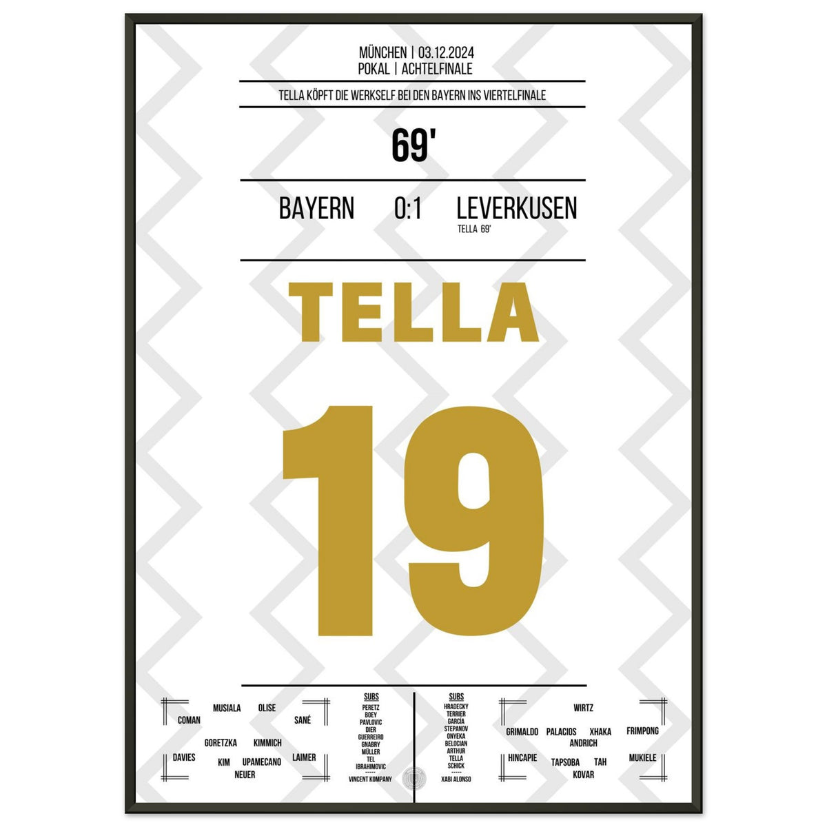 Tella shoots Leverkusen into the quarter-finals at Bayern
