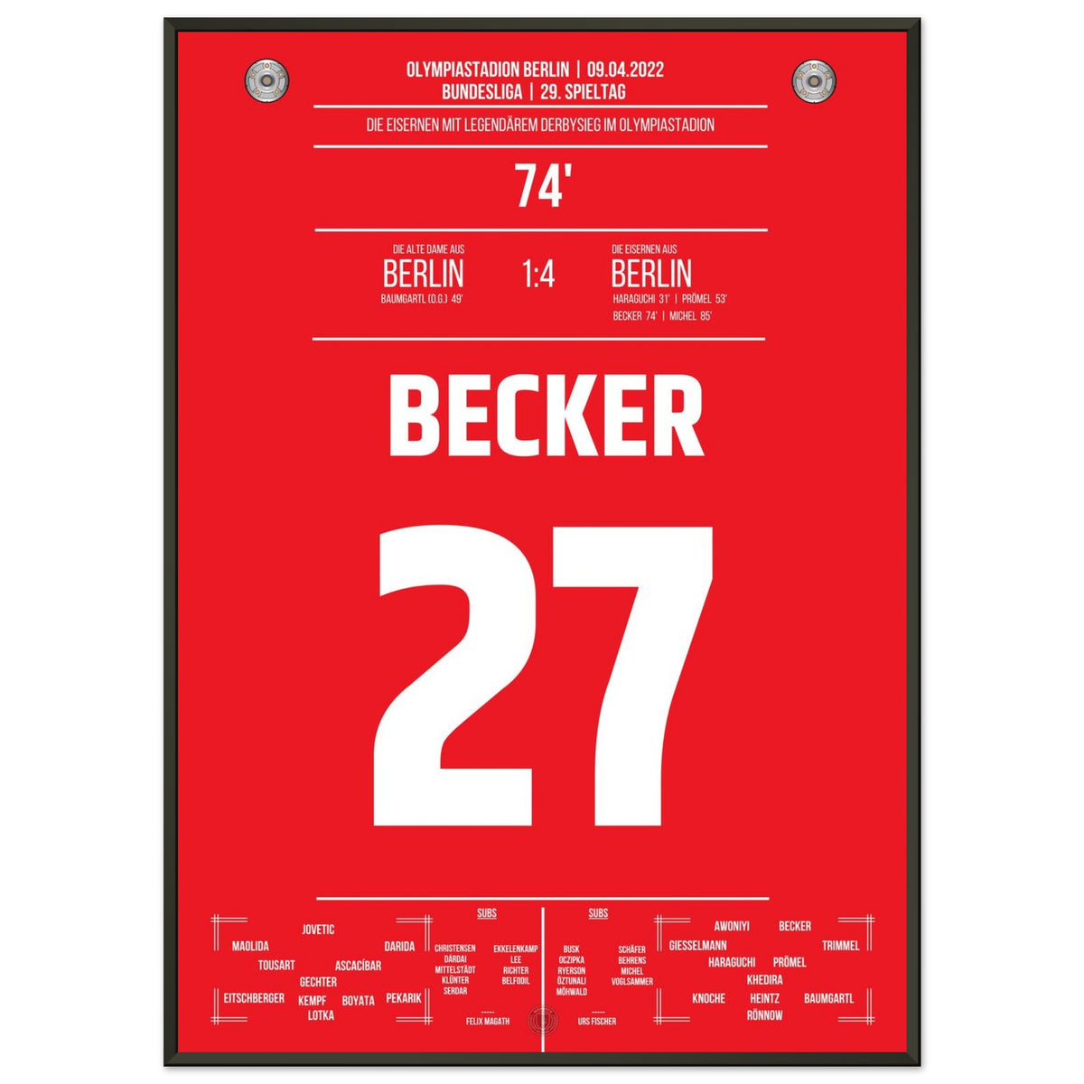 Union with their third derby win of the 21/22 season against Hertha