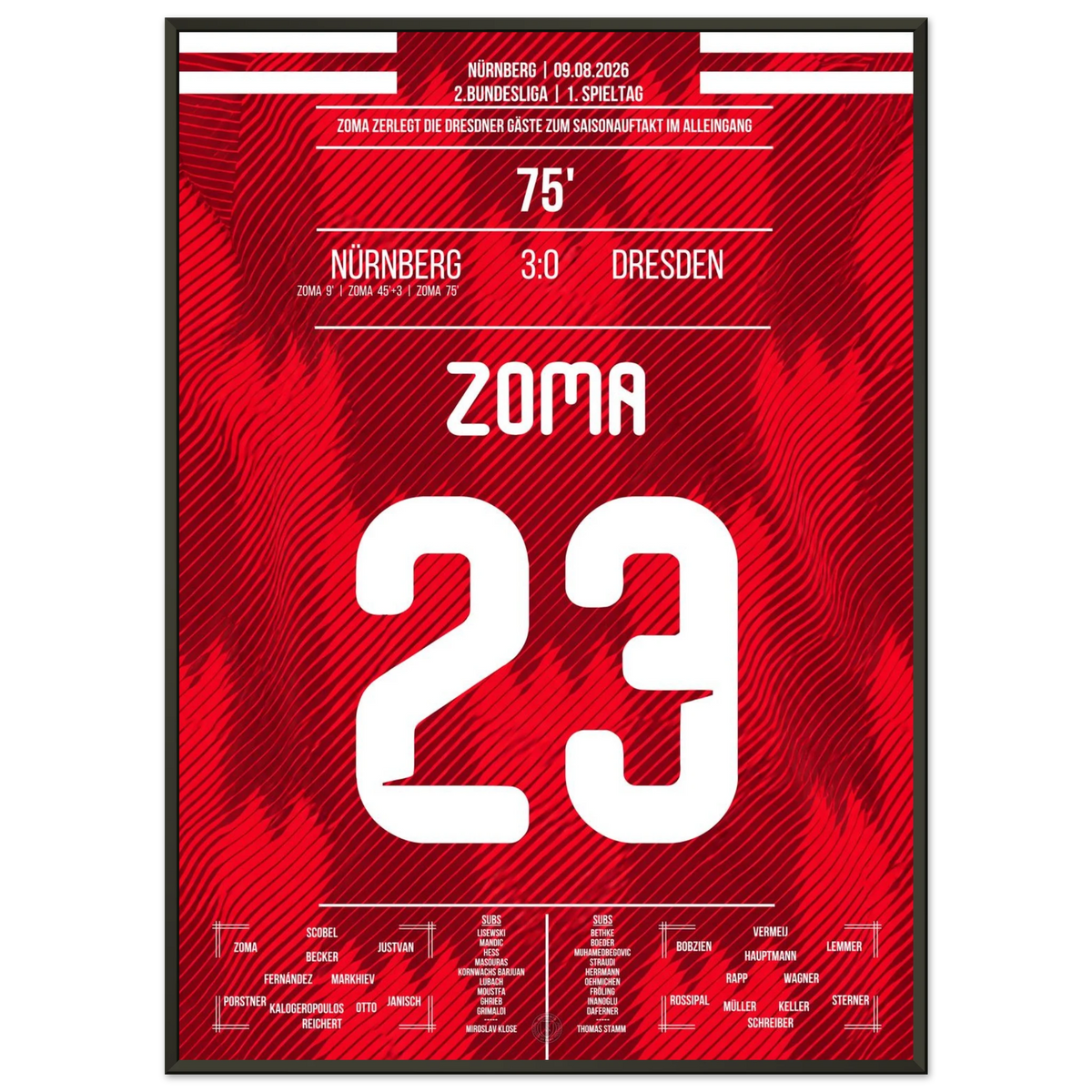 Zoma Single-Handedly Demolishes Dresden on Opening Day