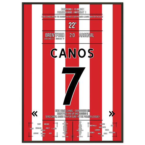 Canos scores in Brentford's first Premier League win in history