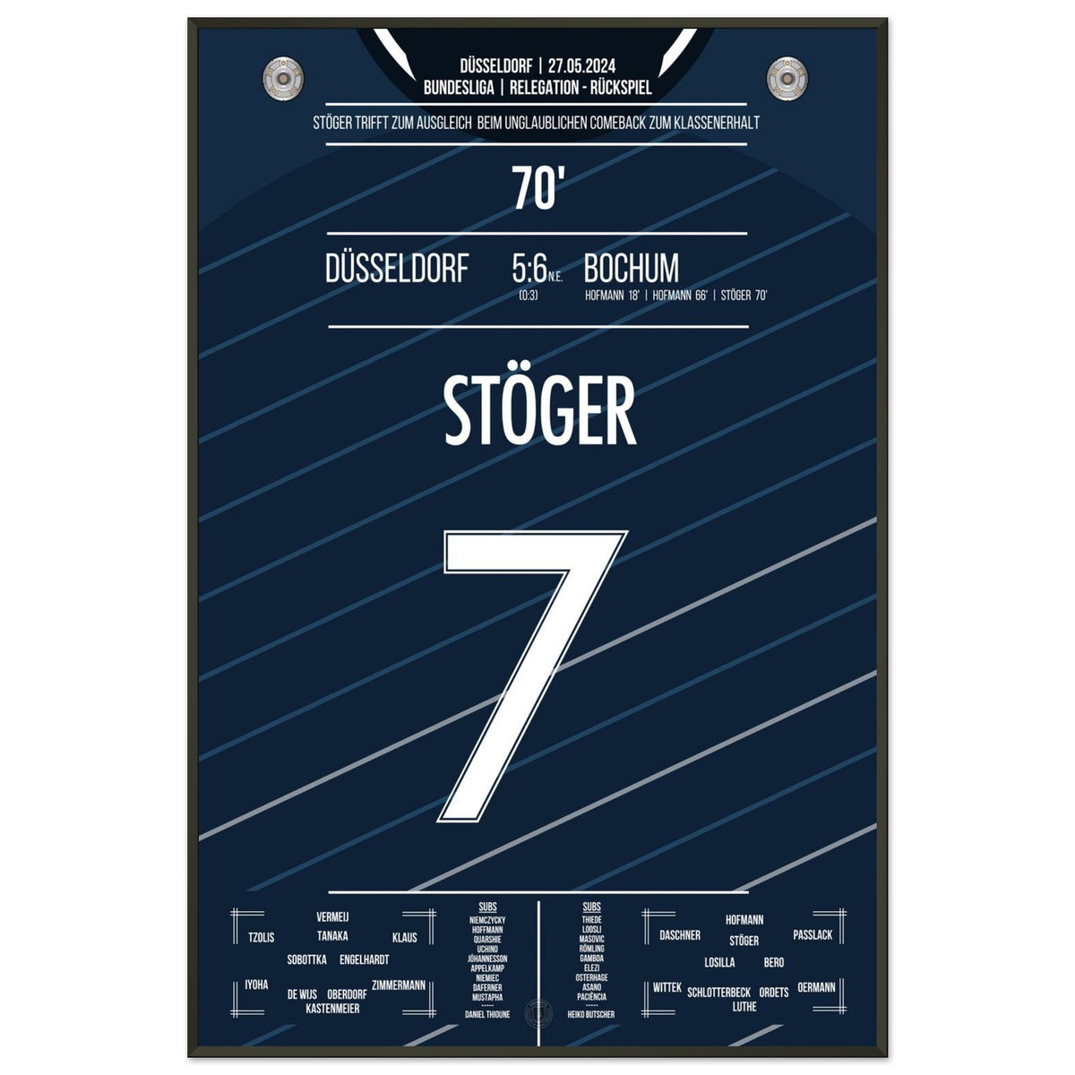 Stöger scores the equalizer for VfL in the legendary comeback for relegation survival 2024.