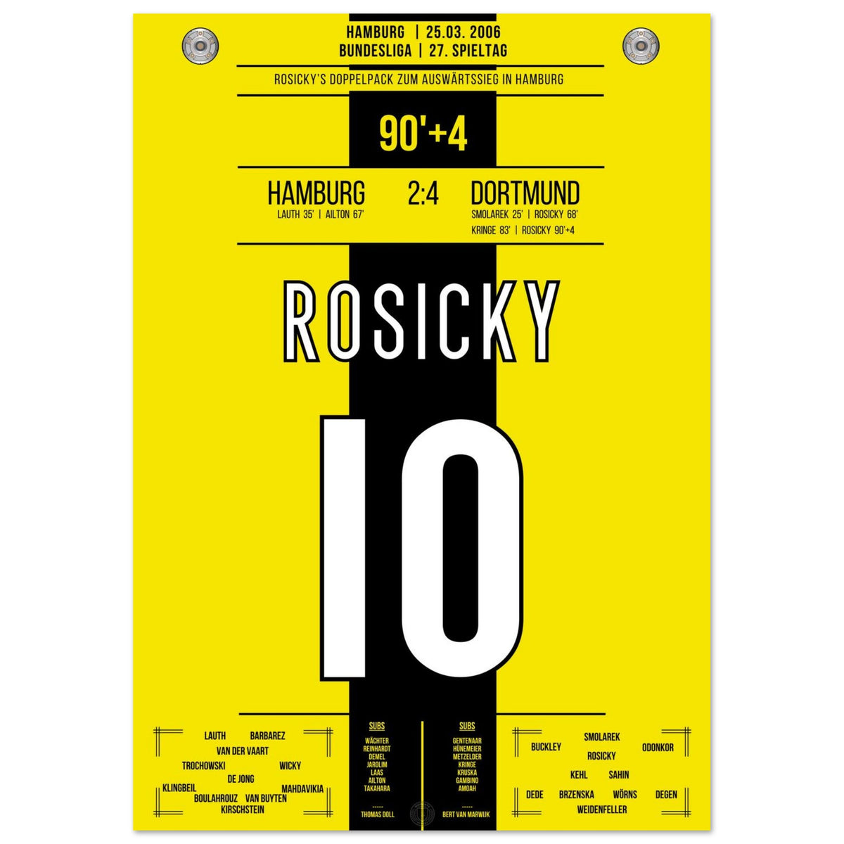 Rosicky's double pack against Hamburg 2006