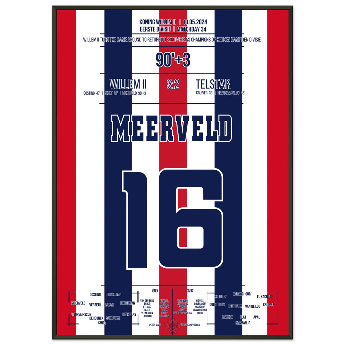 Willem II promotion celebration to the Eredivisie in 2024