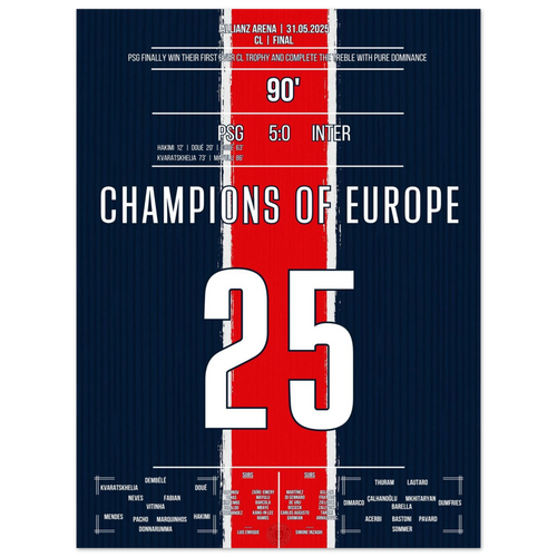 Finally immortal: Paris crowns itself King of Europe in Munich!