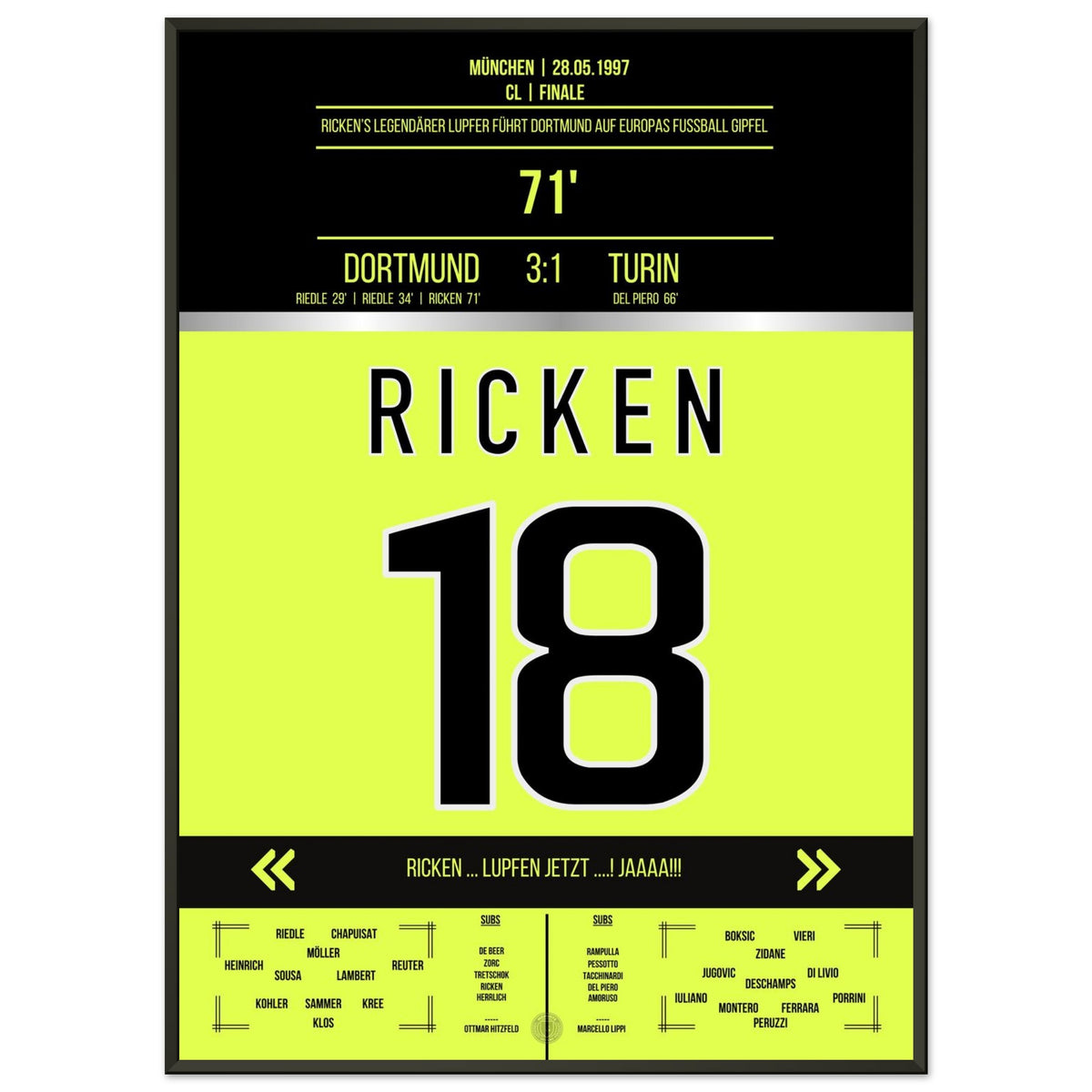 Ricken's legendary chip in the 1997 CL final