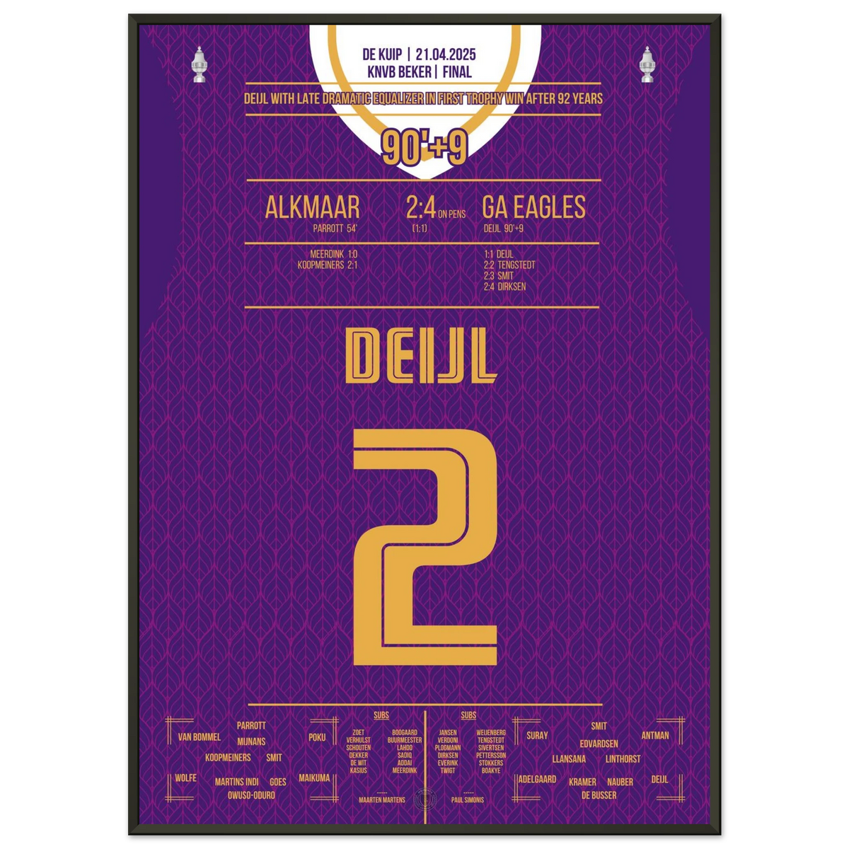 Go Ahead Eagles' first cup triumph in the club's history