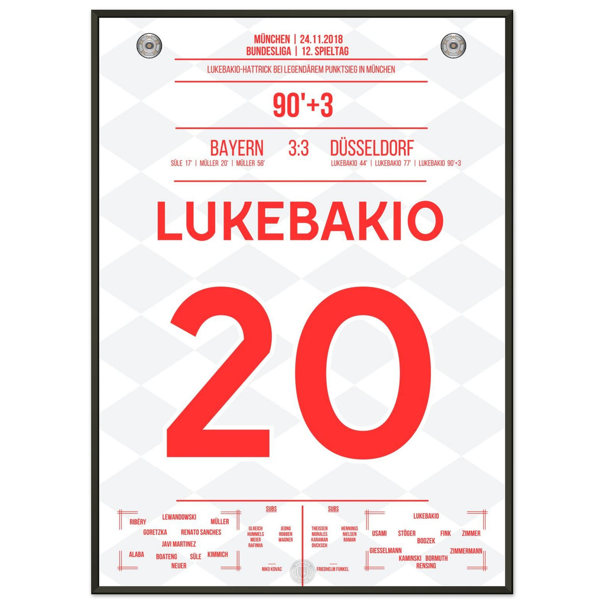 Lukebakio Hat-trick against Bayern in 2018