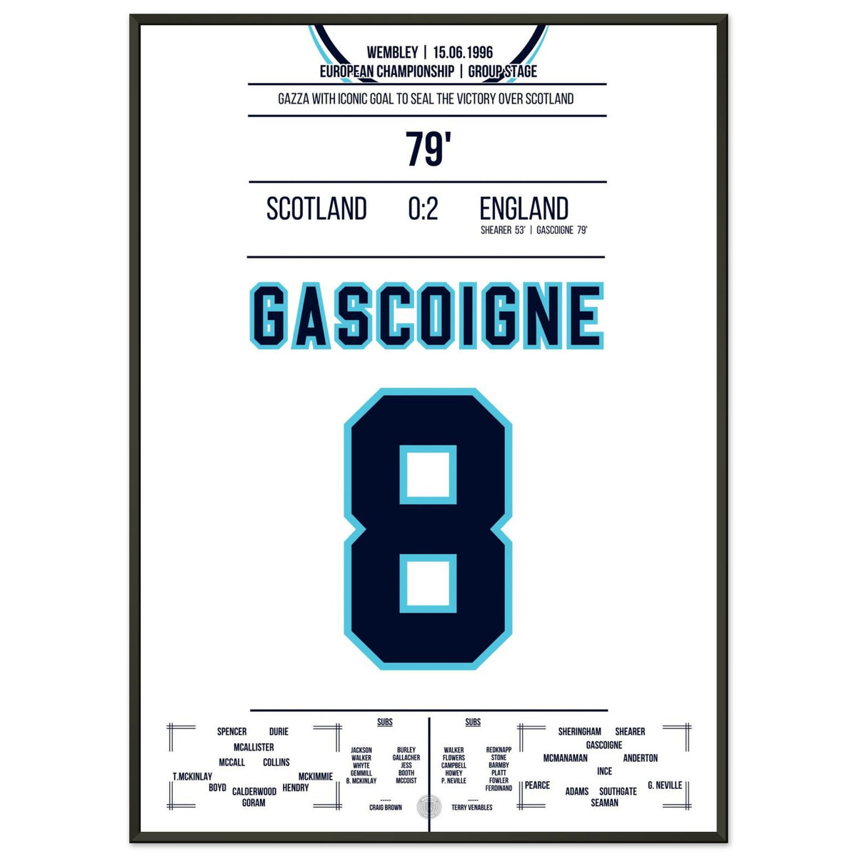 Gazza's dream goal against Scotland 1996