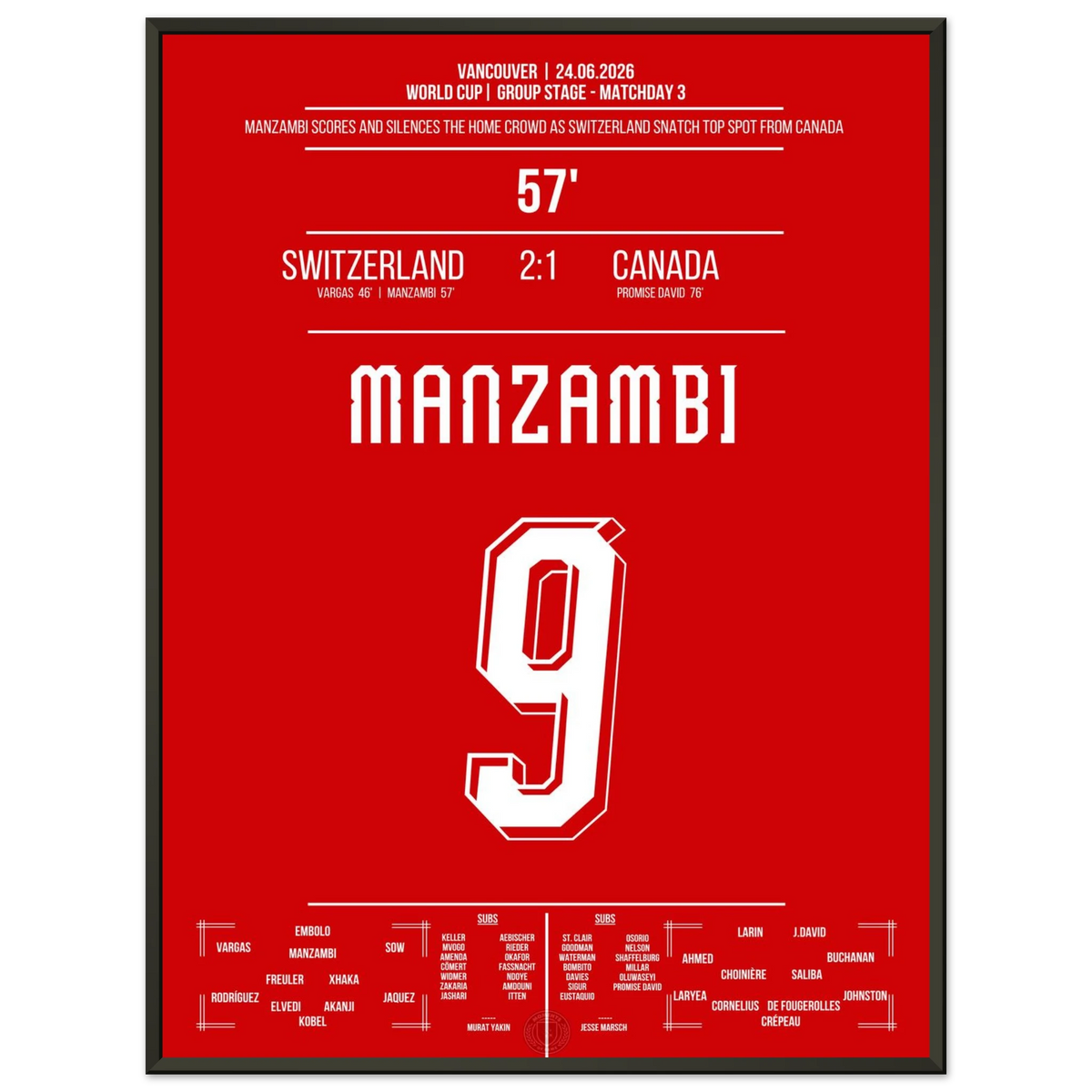Manzambi scores again and leads the national team into the K.o.  Round of the World Cup