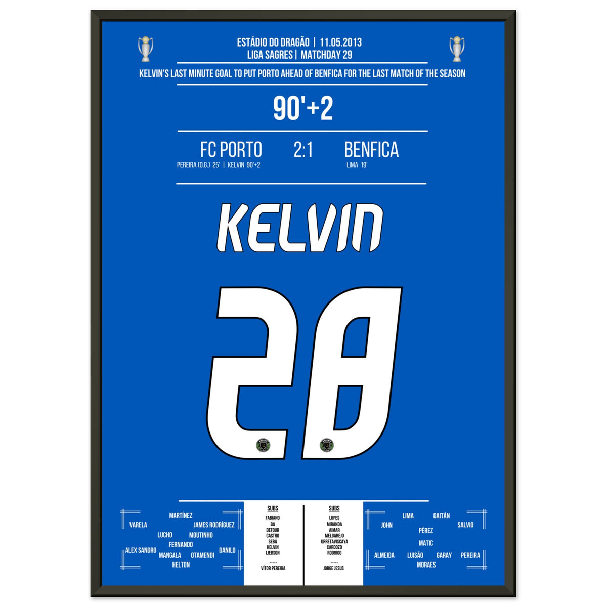 Kelvin's crucial winning goal for Porto in the 2013 championship race