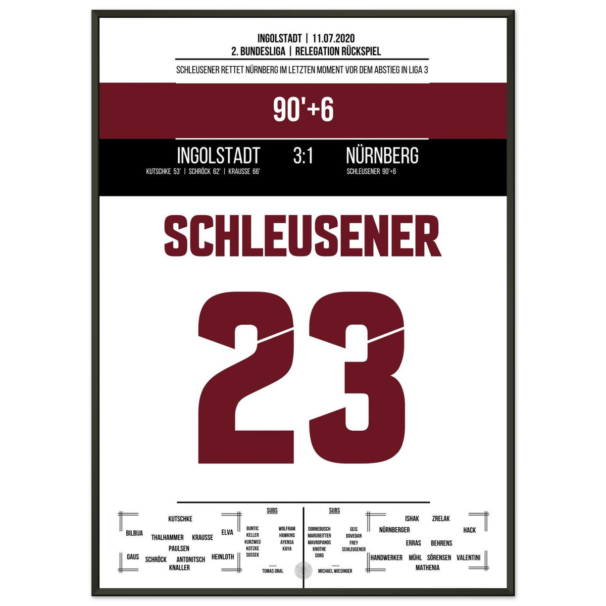 Schleusener's Last-Minute Rescue in 2020