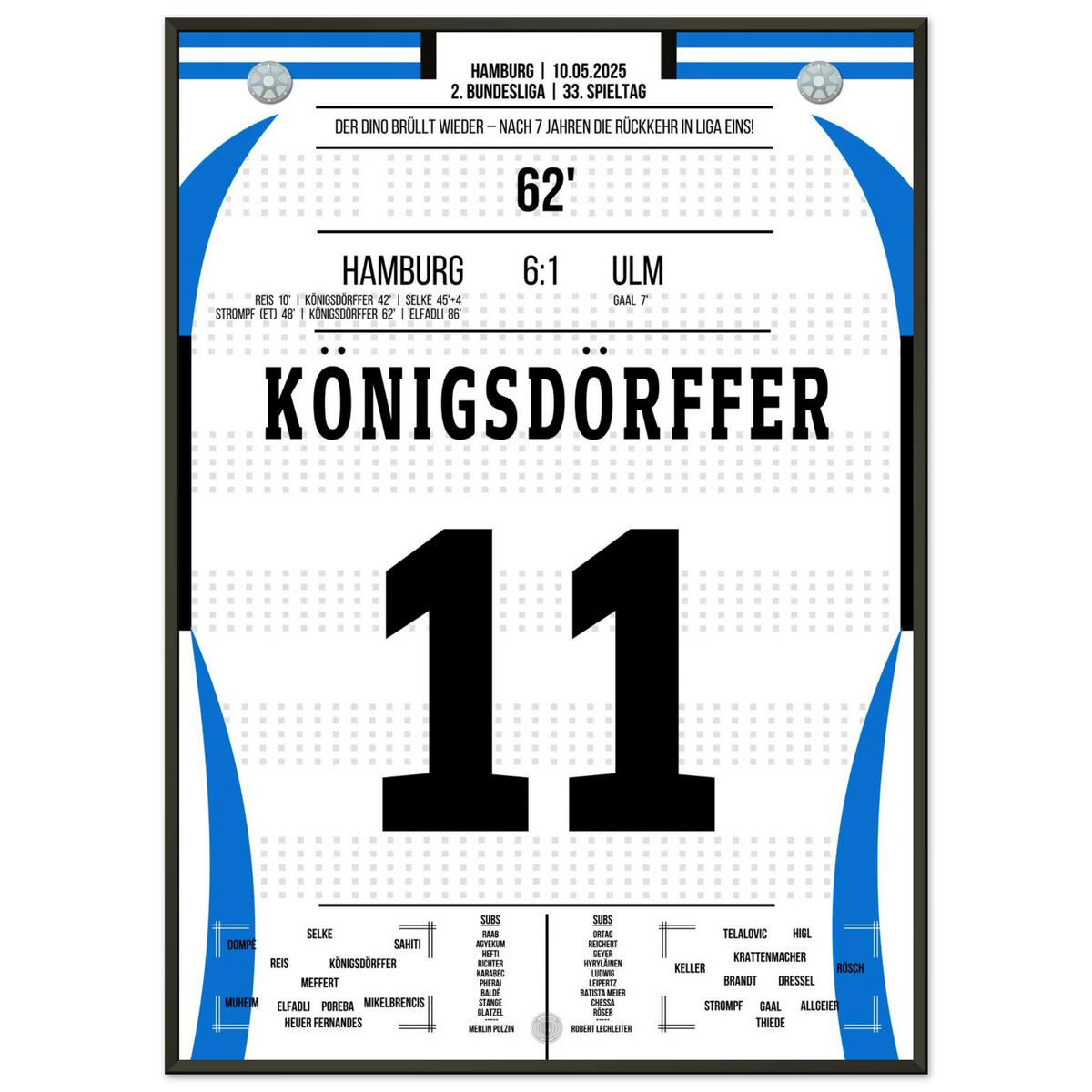 The dinosaur is finally returning to the Bundesliga after 7 years
