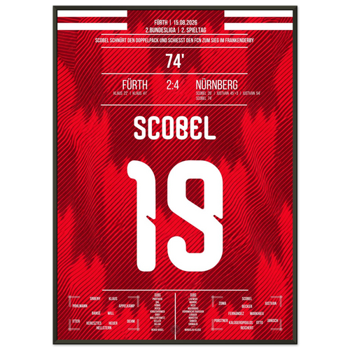 Scobel scores twice in Franken derby win