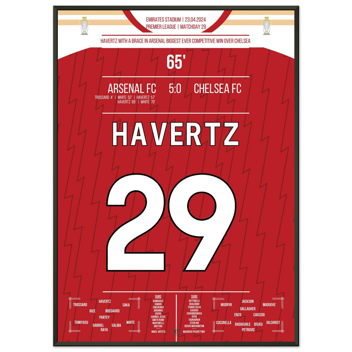 Havertz brace against former club in Arsenal's biggest competitive win against Chelsea