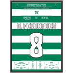 Bruno Fernandes schießt Sporting im Derby ins Pokalfinale 2019 50x70-cm-20x28-Schwarzer-Aluminiumrahmen