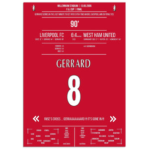 Gerrard rettet Liverpool in die Verlängerung im FA Cup Finale in 2006 gegen West Ham 