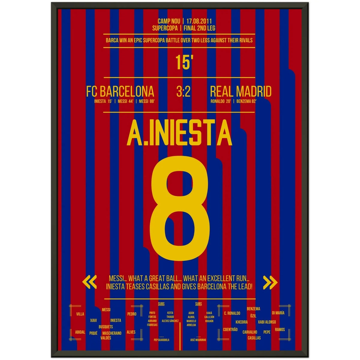 Iniesta's goal in the 2011 Supercopa victory