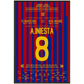 Iniesta's Tor bei Supercopa-Sieg in 2011 60x90-cm-24x36-Schwarzer-Aluminiumrahmen
