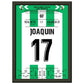 Joaquin bricht den Rekord in seinem 622. und letzten LaLiga Spiel A4-21x29.7-cm-8x12-Schwarzer-Aluminiumrahmen