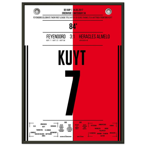 Kuyt hat-trick leads Feyenoord to first championship title in 18 years