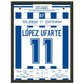 López Ufarte's Tor zur Titelverteidigung in 1982 30x40-cm-12x16-Schwarzer-Aluminiumrahmen
