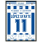 López Ufarte's Tor zur Titelverteidigung in 1982 45x60-cm-18x24-Schwarzer-Aluminiumrahmen