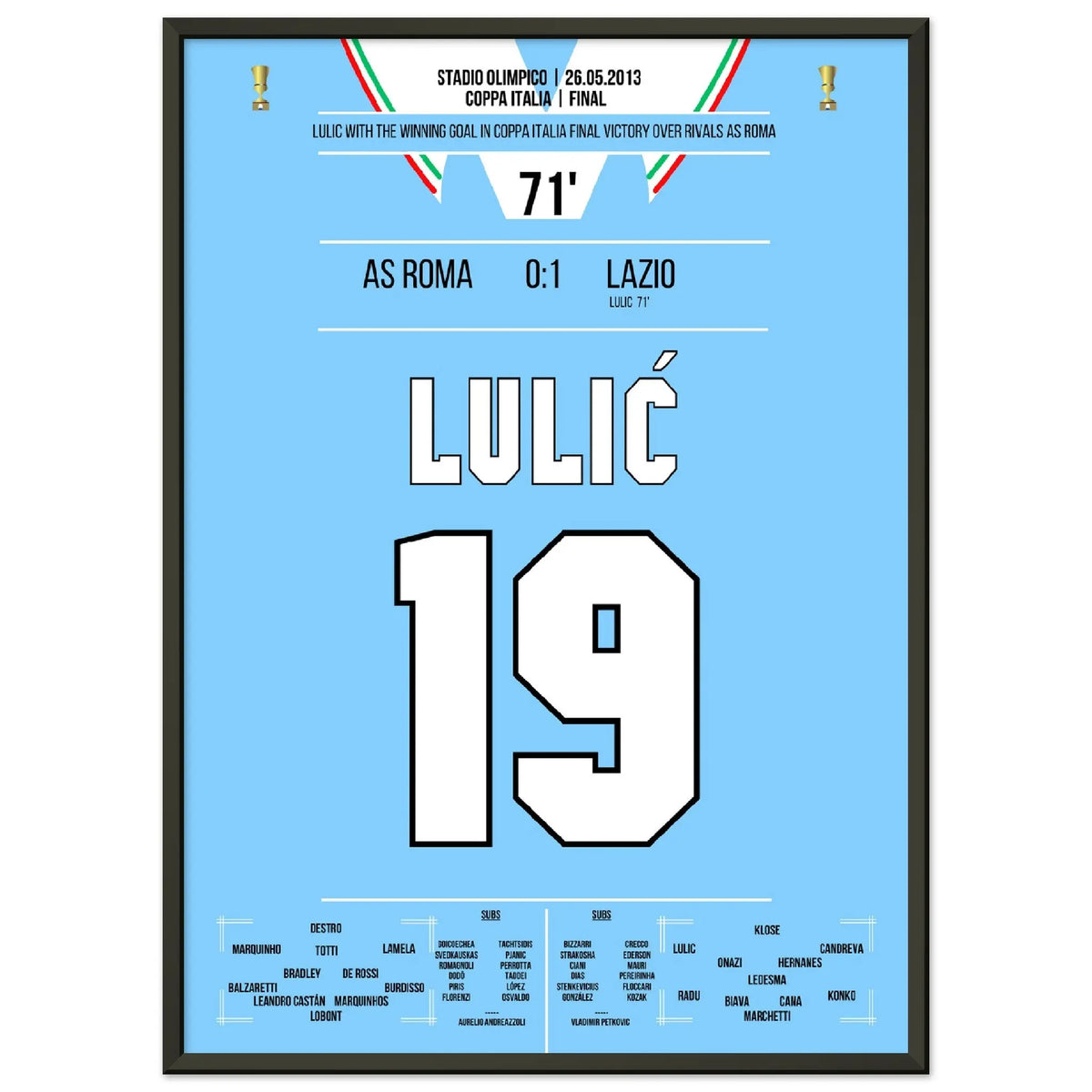 Lulic with the winning goal in the 2013 Cup Final