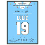 Lulic mit Siegtreffer im Coppa Italia Finale 2013 50x70-cm-20x28-Schwarzer-Aluminiumrahmen