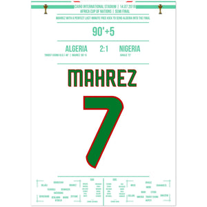 Mahrez's dream free kick in the last minute of the Africa Cup semi-final