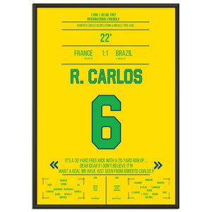 Roberto Carlos magischer Freistoss gegen Frankreich 