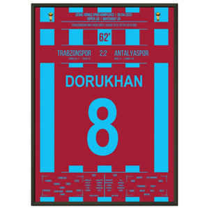 Trabzonspor gewinnt nach 38 Jahren wieder die Meisterschaft 50x70-cm-20x28-Schwarzer-Aluminiumrahmen