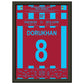 Trabzonspor gewinnt nach 38 Jahren wieder die Meisterschaft A4-21x29.7-cm-8x12-Schwarzer-Aluminiumrahmen